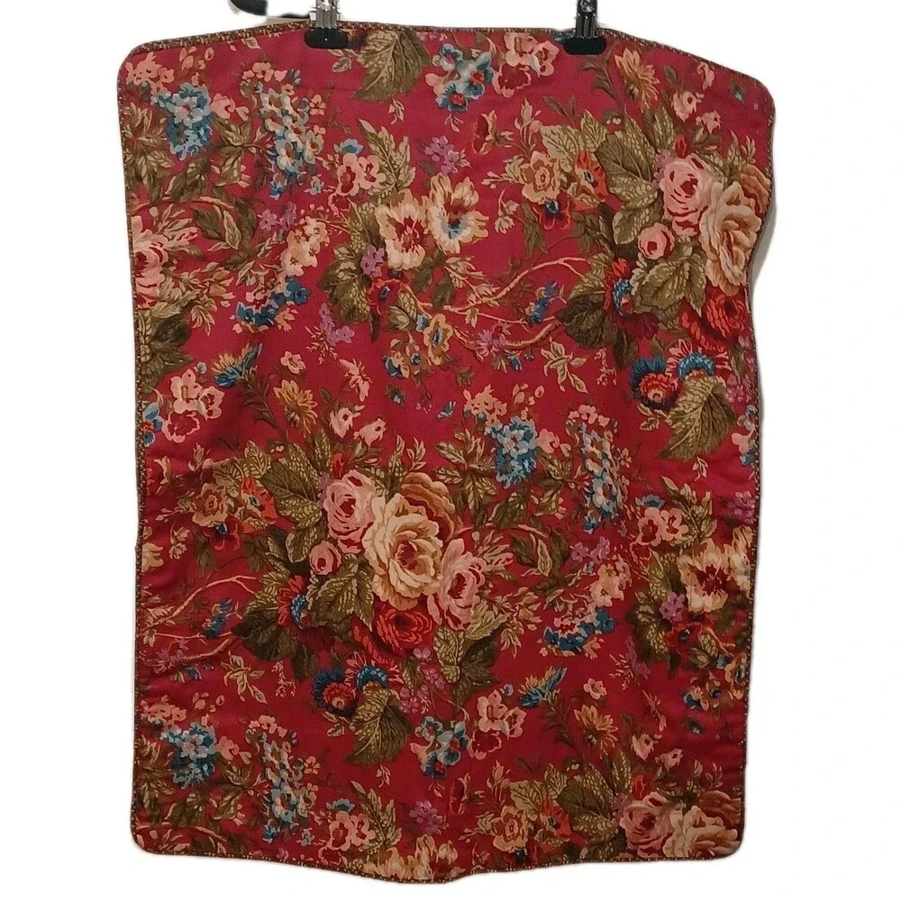 Ralph Lauren Chaps Standard Summerton Pillow Sham Set 2 Red Floral Houndstooth